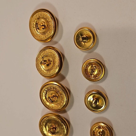 USMC Officers Dress Blues Anodized Buttons - Picture 6 of 10